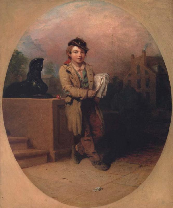Henry Inman News Boy oil painting image